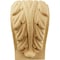 Ekena Millwork 1 3/4"W x 1 1/2"D x 3"H Mini Acanthus Leaf Block Corbel, Alder CORW01X01X03BAAL - alternate 3